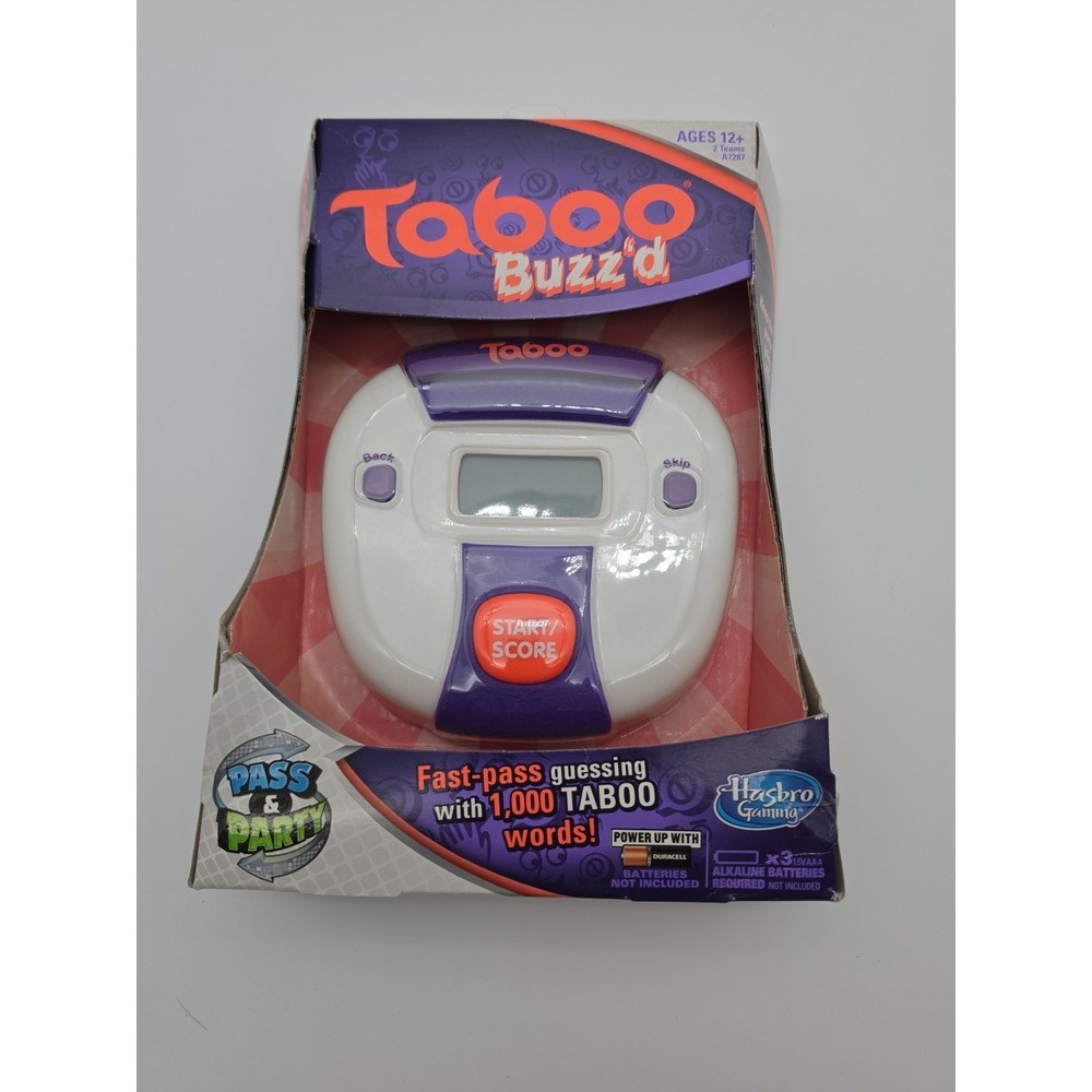 Hasbro Gaming 2013 Taboo Buzz'd Pass & Party Handheld Game